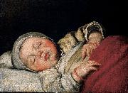 Bernardo Strozzi Schlafendes Kind painting